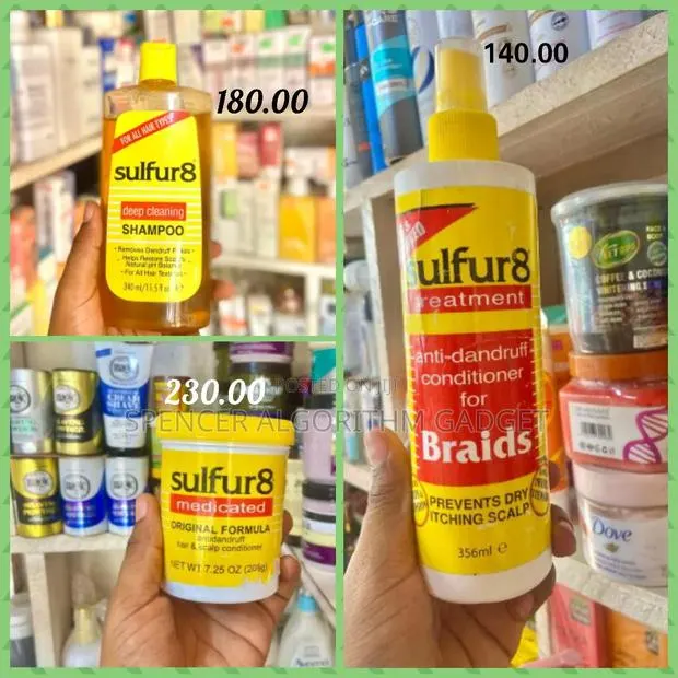 Sulphur Shampoo(180gh)/ Conditioner(230gh)/Anti Dandruff Condi.(140gh) · Photo 1