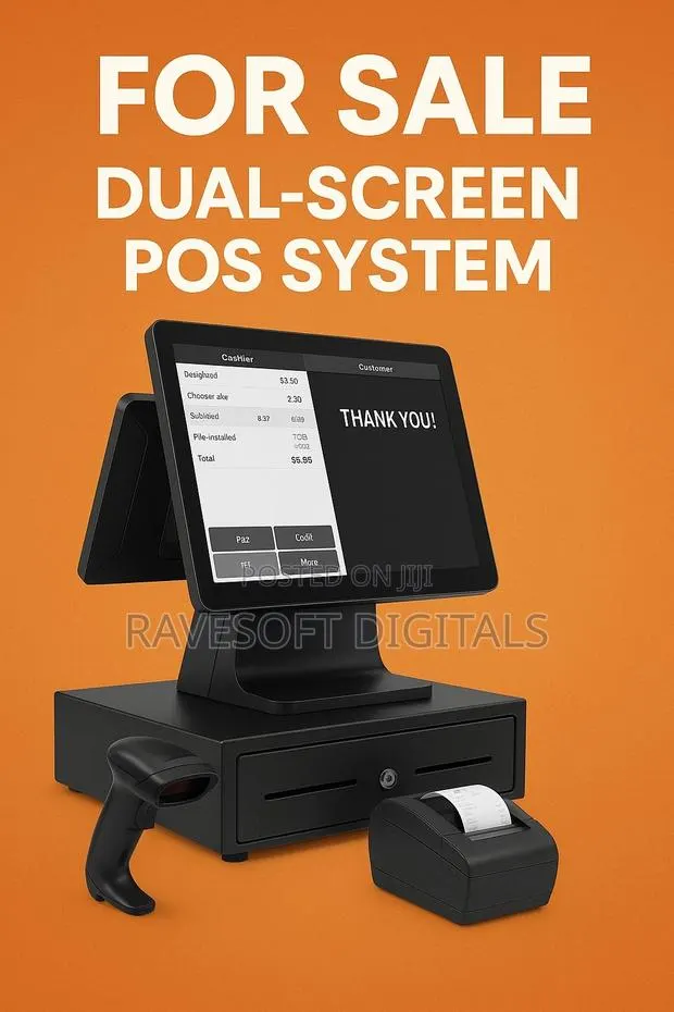 Dual-Screen Windows Pos Computer – Fast Efficient System · Photo 1
