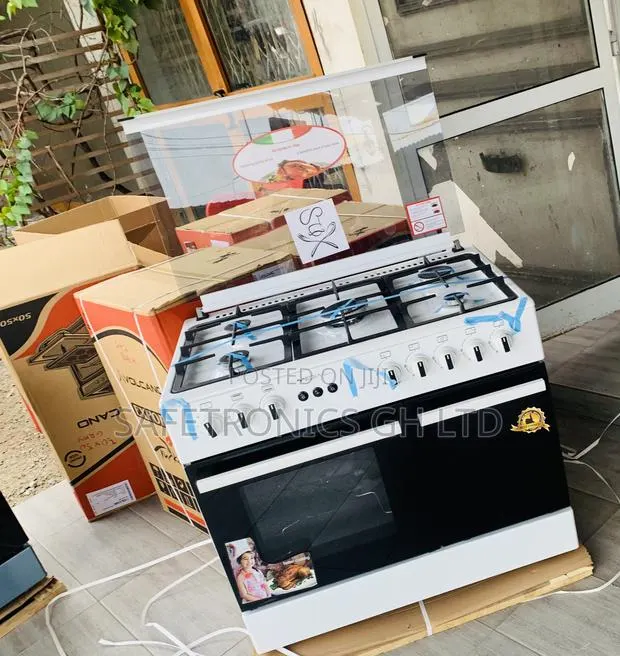 Neatly Boxed Mediatech 60×90 White Gas Cooker · Photo 1