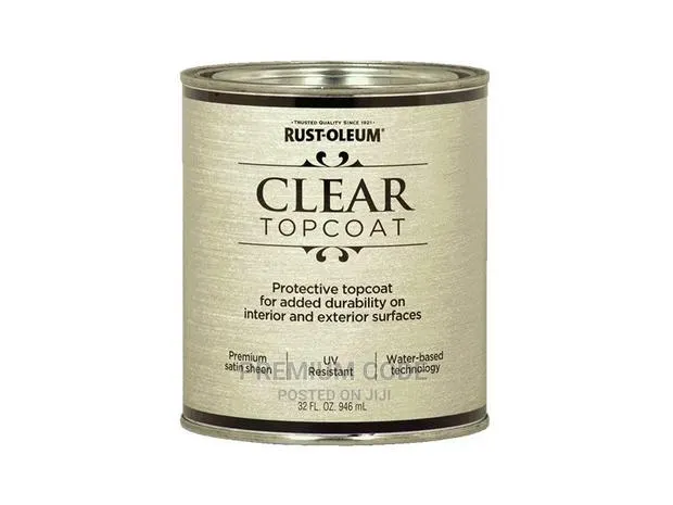 Clear Top Coat Satin, Metallic Accent · Photo 1