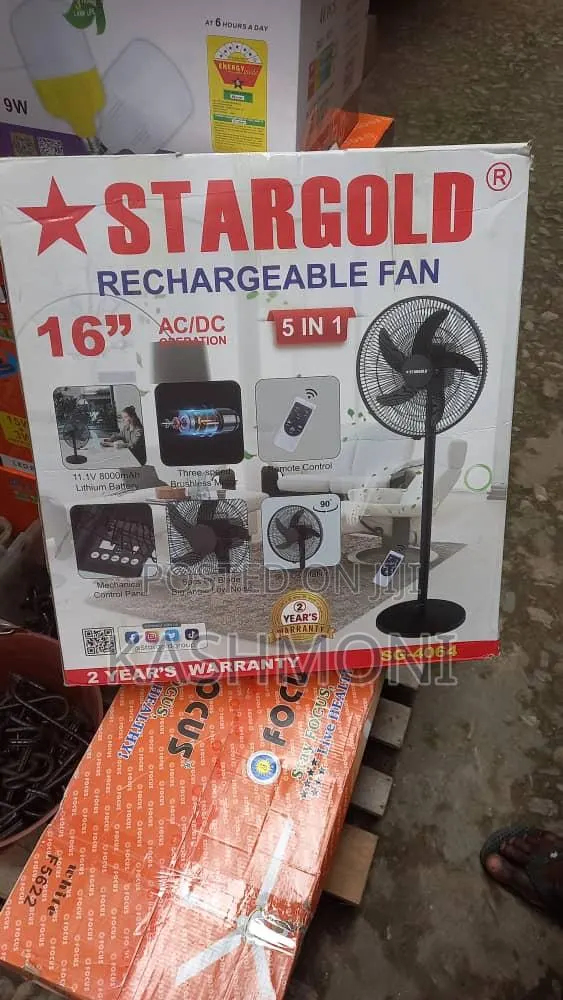 16'" Rechargeable Standing Fan · Photo 1