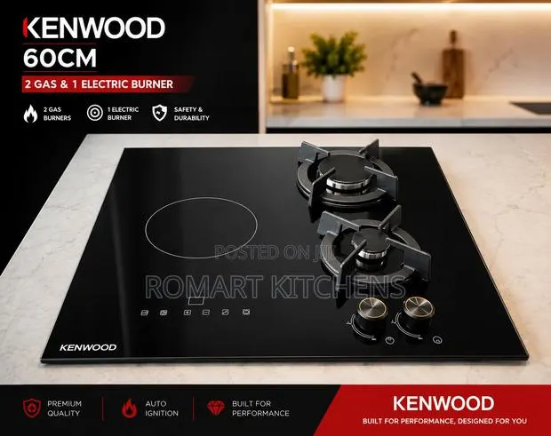Kenwood 60cm Inbuilt Gas and Electric Combination Cooktop. · Photo 1