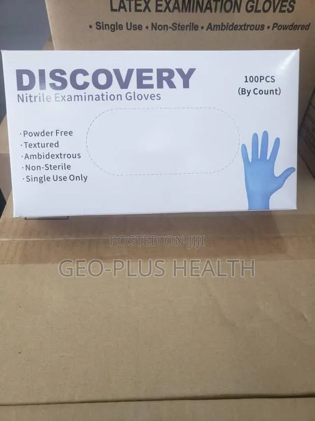 Nitrile Gloves (Powder Free, Textured, Ambidextrous and Non-Sterile) · Photo 1