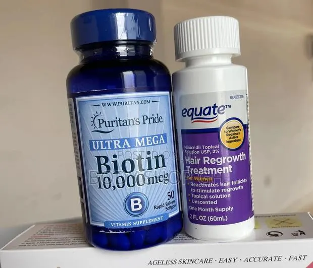 Ultra Mega Biotin + Equate Minoxidil for Women Hair Growth · Photo 1