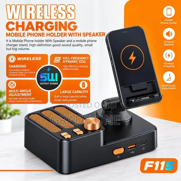 Wireless Charger With Portable Bluetooth Speaker · Photo 1
