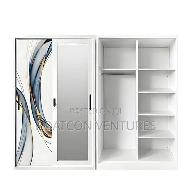 2 Doors Insect Proof Metal Steel Wardrobe Cabinet · Photo 1