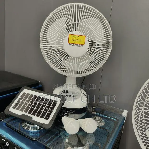 Massive Clearance Sale on Our Coolest Morgan Rechargeable Solar Fan · Photo 1