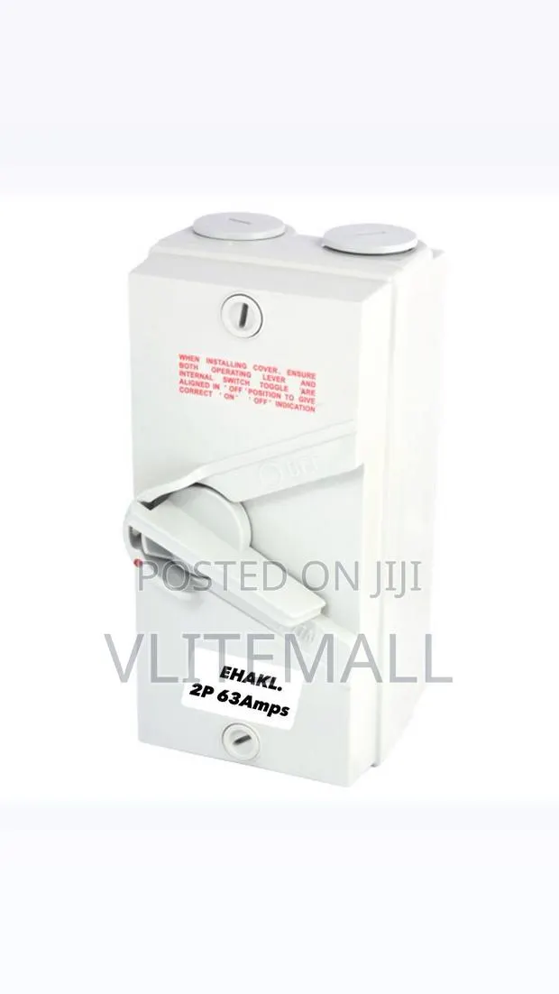 2p 63a Weatherproof Isolator Switch (Ukf-63) · Photo 1