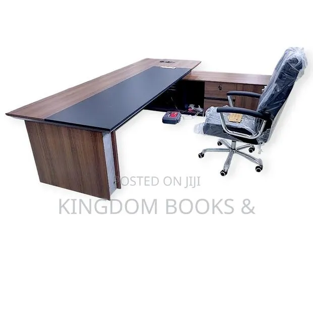 Premium 2.8M Executive L-Shaped Office Desk With Side Storage · Photo 1