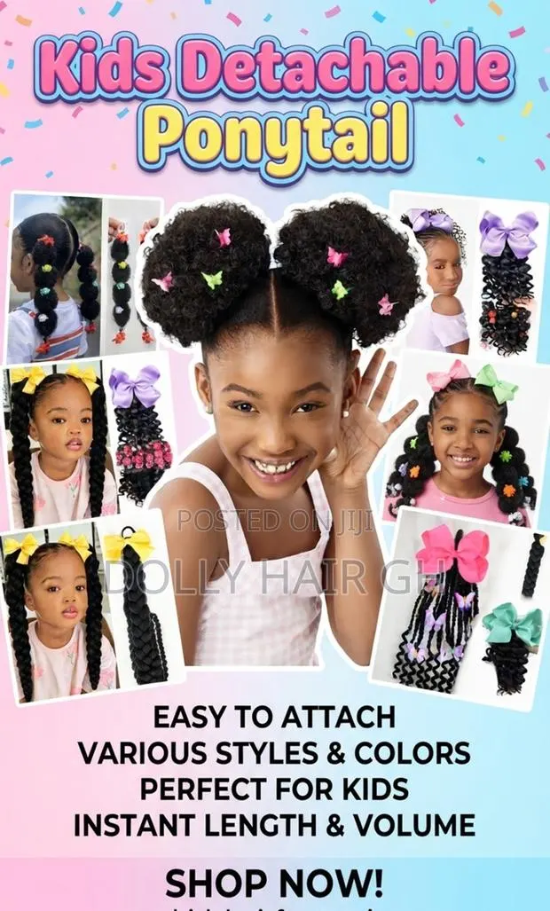 Kids Detachable Ponytail · Photo 1
