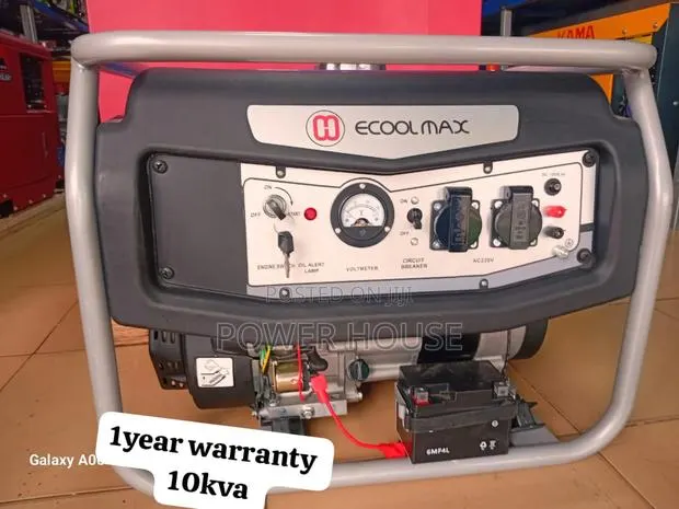 Aircool Serenebase Ecoolmax 10kva 13000watts Petrol Generato · Photo 1