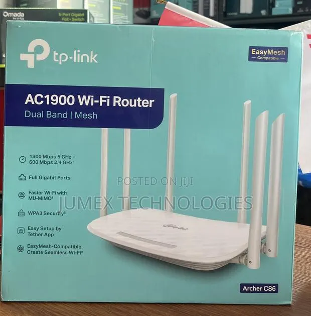 TP LINK AC1900 Wi-Fi Router Dual Band Mesh ARCHER C86 · Photo 1