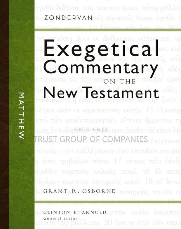 Exegetical Commentary on the New Testament, Matthew · Photo 1