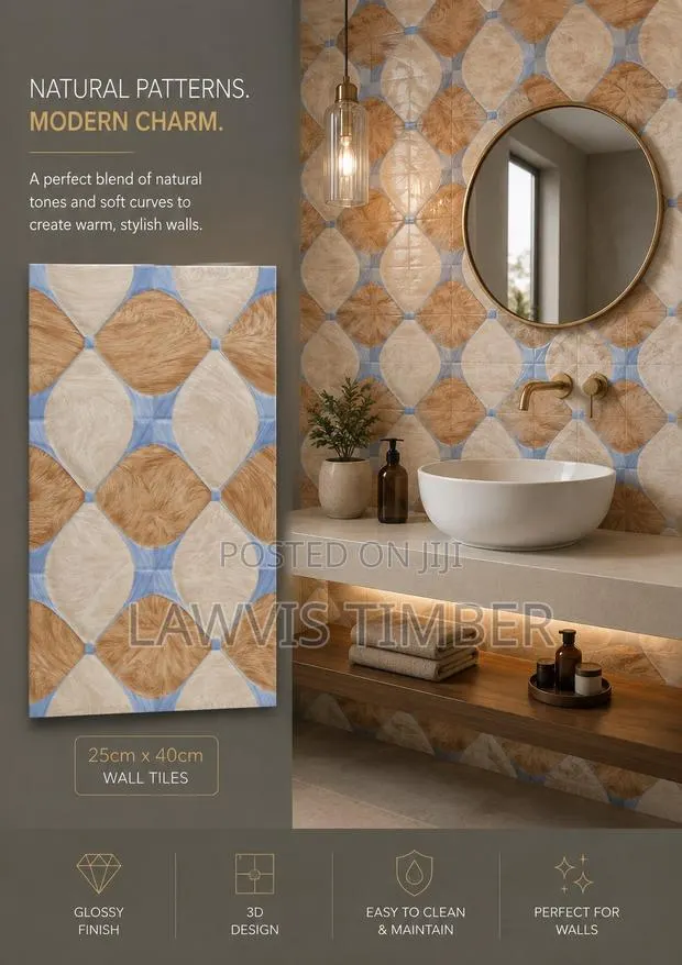 25x40cm Savanna Mosaic 3D Glossy Decorative Wall Tiles · Photo 1