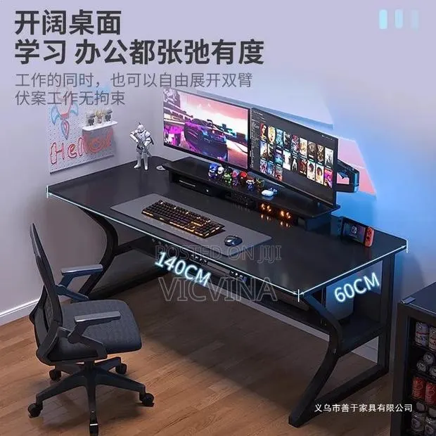Gaming | Studio | Office Desk With Shelves · Photo 2