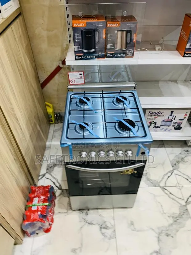 Shop Grey Volcano 5c.Gl Gas Oven 4 Burner Manual Ignition – 50x50cm · Photo 1
