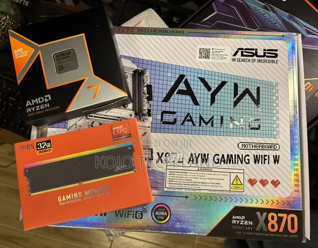 Ryzen 7 9850x3d Processor, Asus X870 Motherboard 32gb Ddr5 · Photo 1