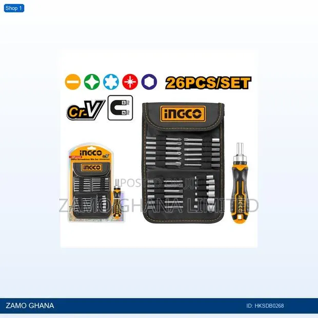 26 PCS Screwdriver Bit Set - Hksdb0268 · Photo 1