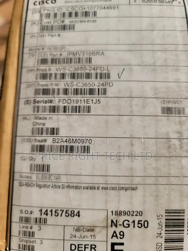 Brand New Cisco Catalyst Ws-C3650-24ps-L · Photo 1