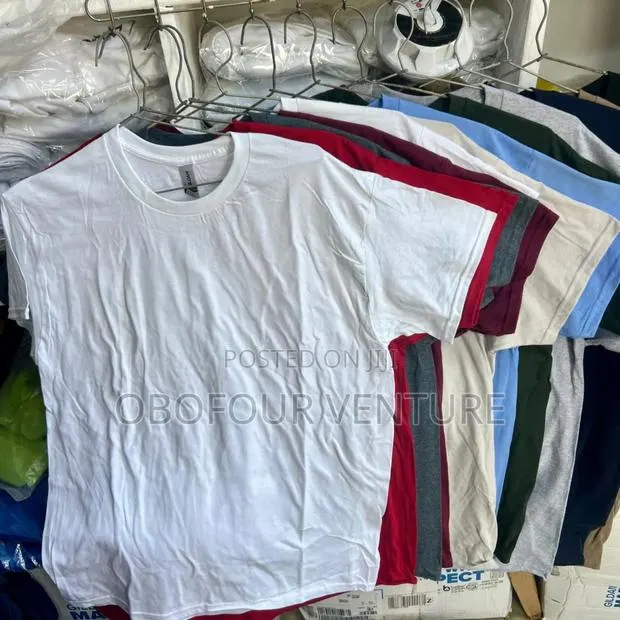Quality Plain T-Shirt From Usa Gildan Adult Men's Short Sleeve Gh · Photo 1
