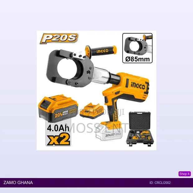 Cordless Hydrualic Cable Cutter - Crcli2002 · Photo 1