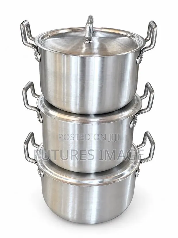 3 Piece Aluminium Cooking Set- Heavyweight and Durable · Photo 1