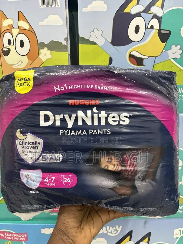 Huggies Drynites Pyjama Pants for Girls Years 4-7 · Photo 1