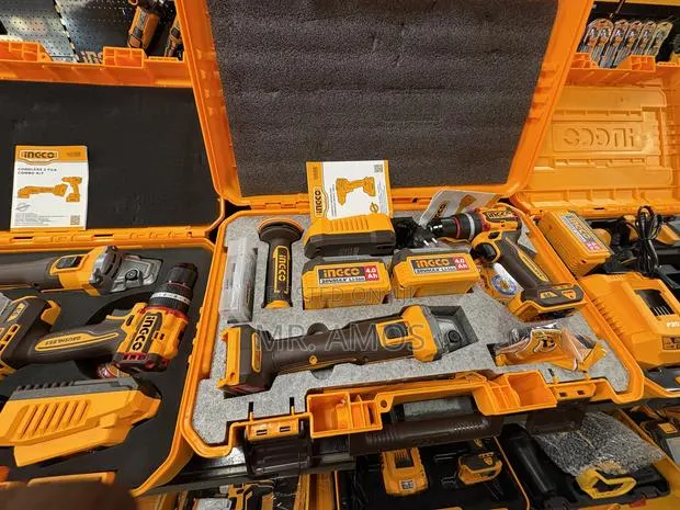 1200W Cordless Angle Grinder + 66Nm Cordless Drill & Addons -CKLI20256 · Photo 1