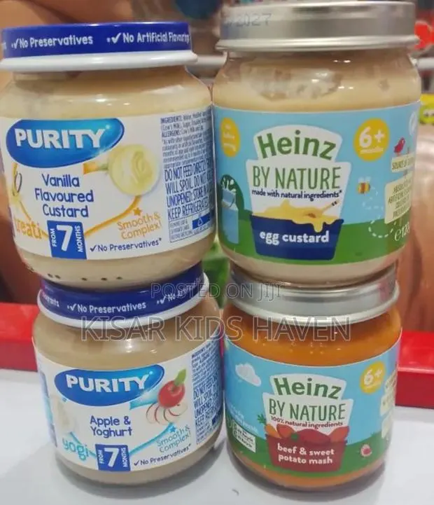Purity Yogurt and Heniz Beef Potato and Egg Custard (6 to 36mnths)4pcs · Photo 1