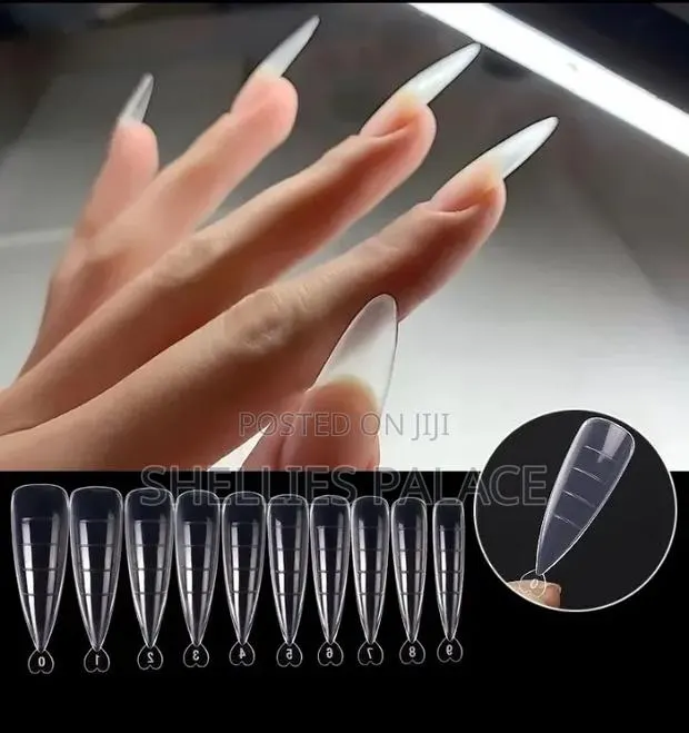 100 PCS Poly Gel Quick Building Mold Tips Nail Dual Forms · Photo 1