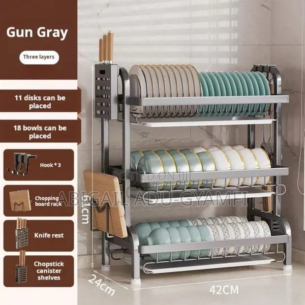 3 Layers Dish Rack · Photo 1