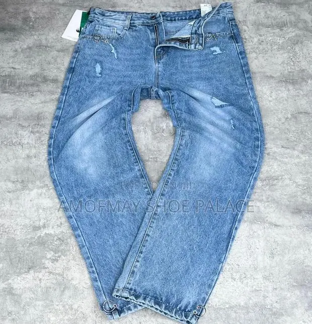 Black Cross Print Baggy Jeans · Photo 1