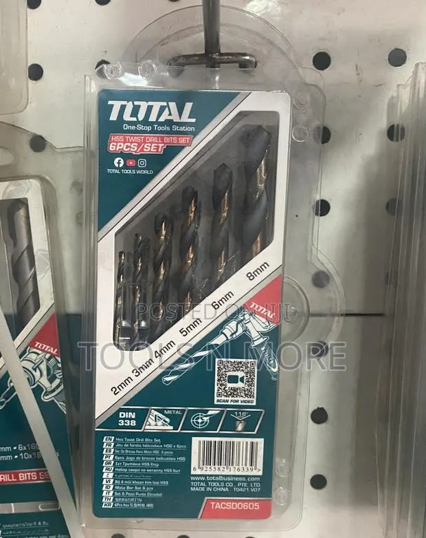 TOTAL HSS Twist Drill Set 6pcs · Photo 1