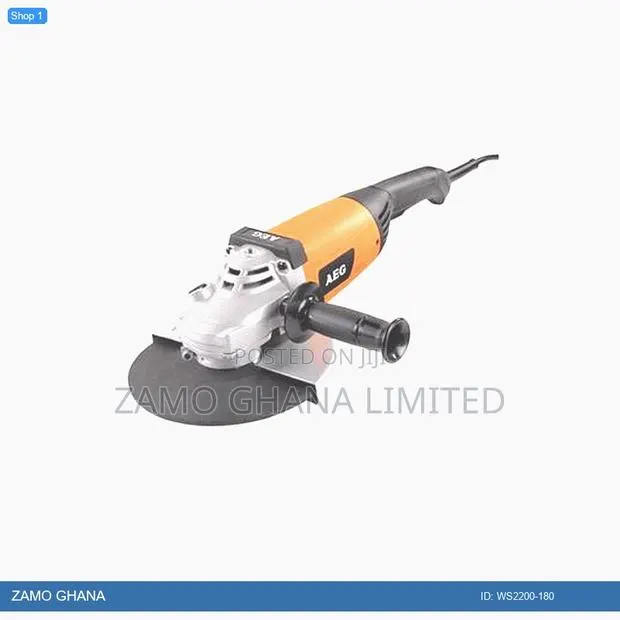 Angle Grinder 7inch 180mm 2200w - Ws2200-180 · Photo 1