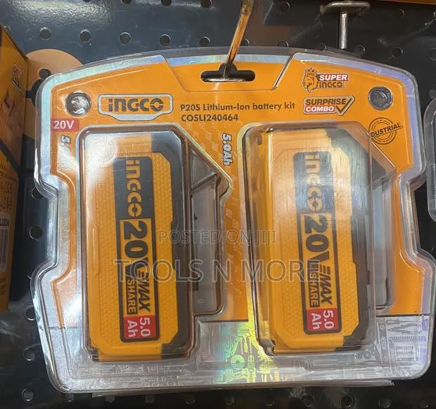 Ingco 20v Batteries Set 5.0ah · Photo 1