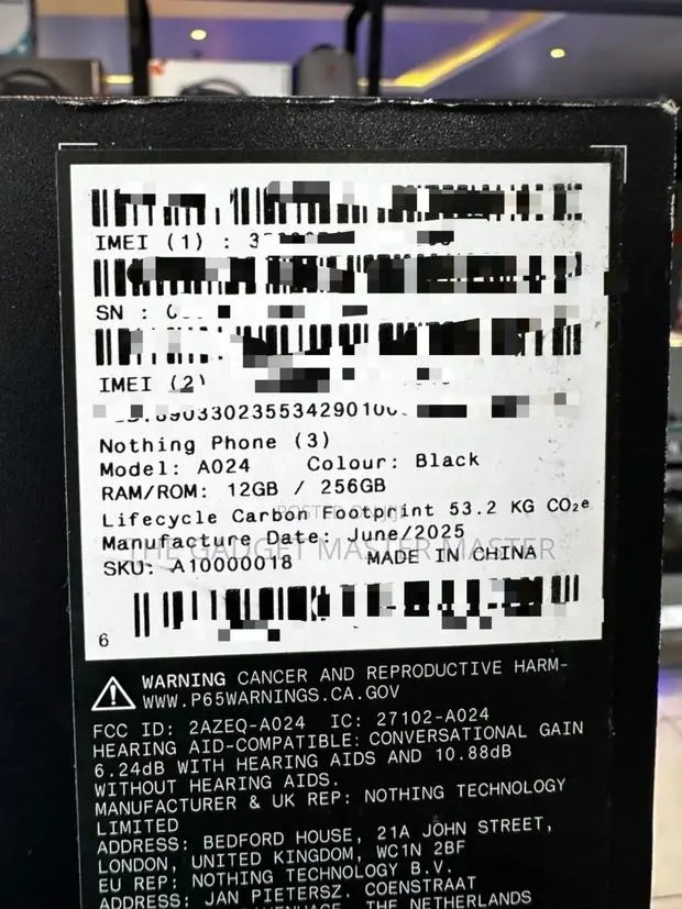 New Nothing Phone 3 256 GB · Photo 1