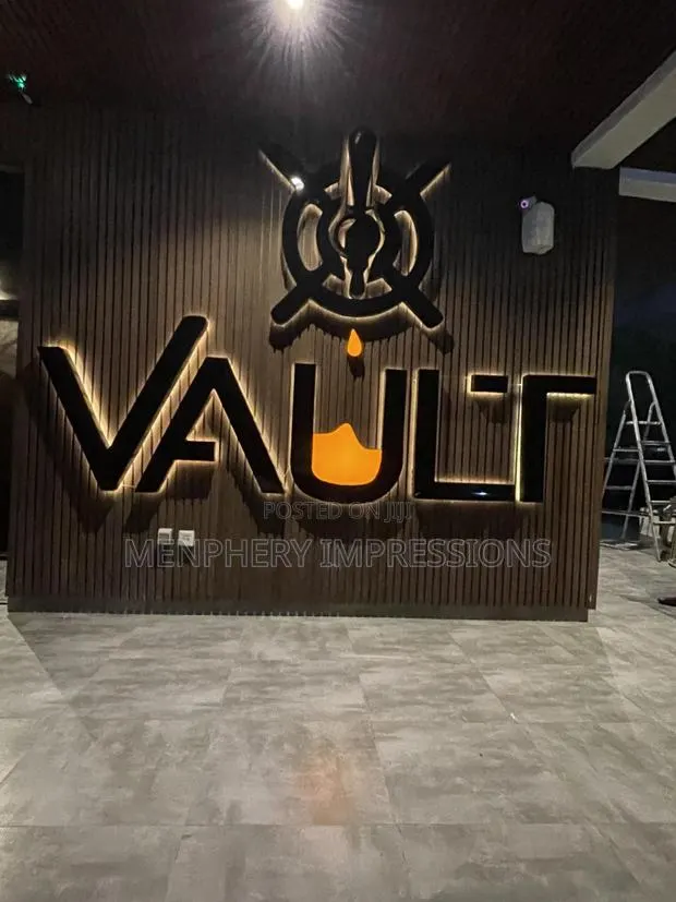 Vault 3d Signage With Light · Photo 1
