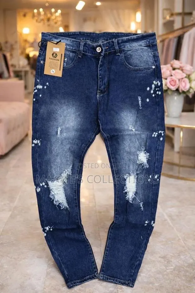 Men’S Distressed Denim Jeans Trousers · Photo 1
