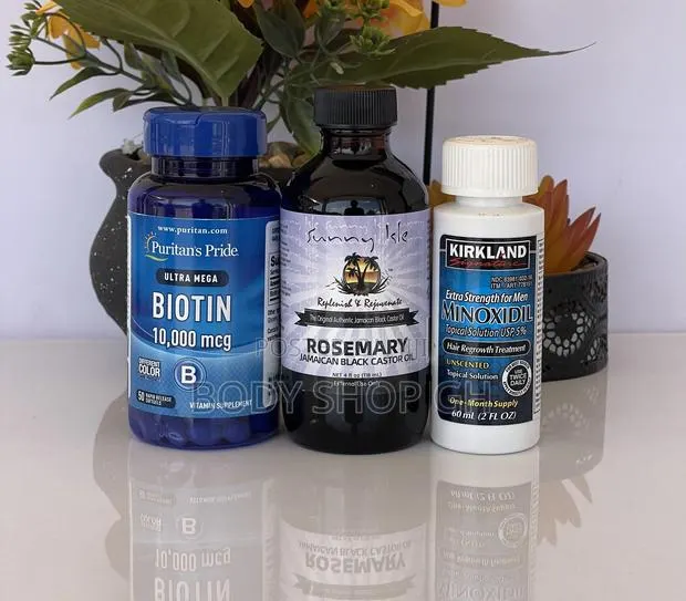 Beard Growth Pack - Kirkland Minoxidil + Biotin + Rosemary · Photo 1