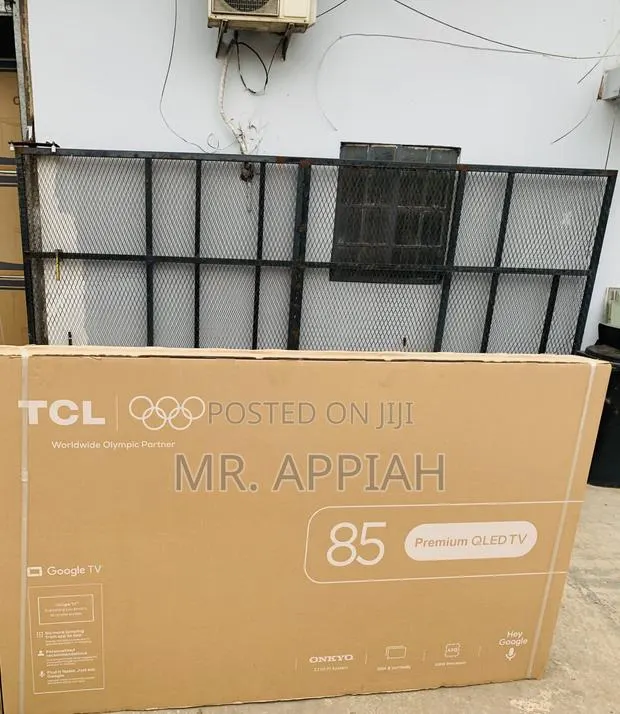 Fresh in Box TCL 85p7L Qled Smart Google TV(85”) Black · Photo 1