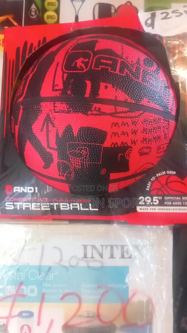 Multi Colour Basketball 7 New Red Black