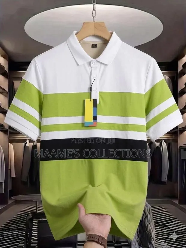 Men's Designed Striped Regular Fit Polo T-Shirt / Lacoste · Photo 1