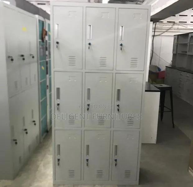 9 Lockers Office Cabinet