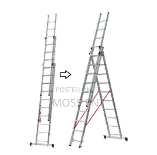 Ferral 3x10 Steps Elite 67 Triple 3 Slide Ladder Alumini - Fer- · Photo 1