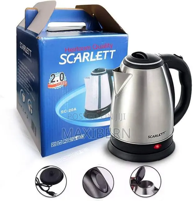 SCALITT 2L Stainless Steel Electric Kettle – 1500W · Photo 1