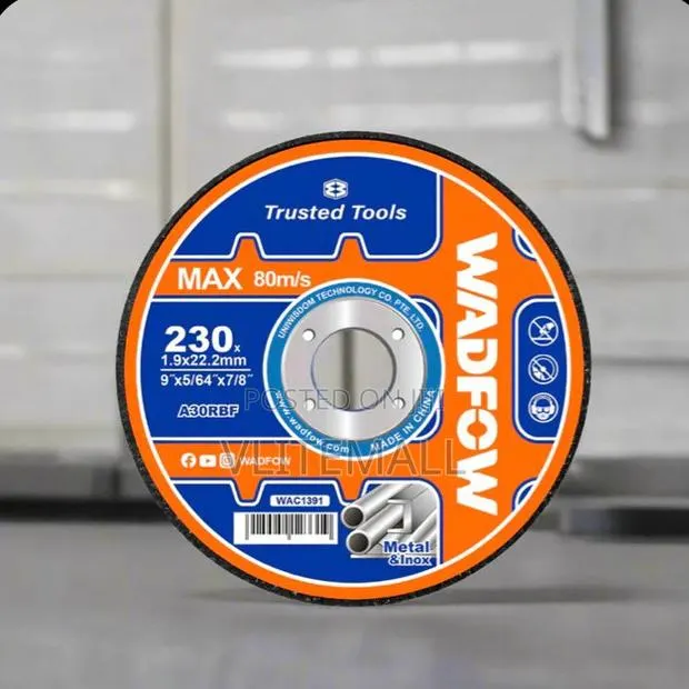 Wadfow 230x1.9mm Abrasive Metal Cutting Disc - Wac1391 · Photo 1