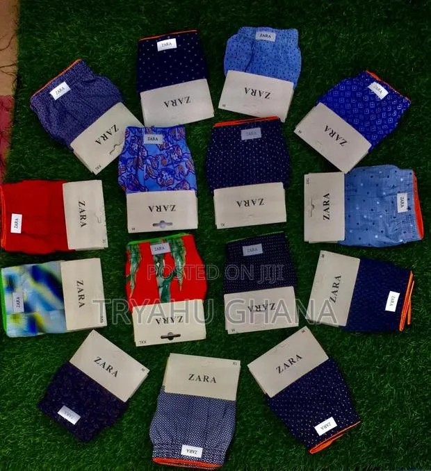 Shop Authentic 100% Cotton Men's Zara Boxer Shorts at Tryahu · Photo 1