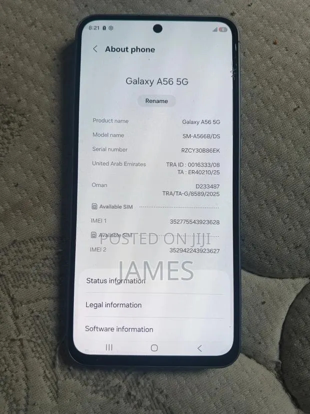 Samsung Galaxy A54 5G 128 GB Gray · Photo 1