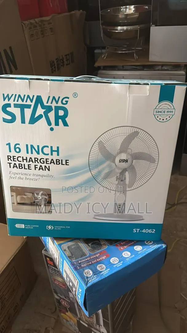 Rechargeable Table Fan · Photo 1