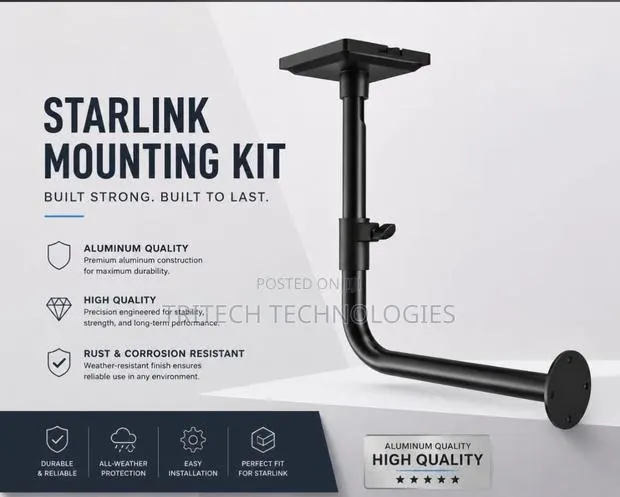 Starlink Adjustable Pole Wall Mounting Kit Gen3 · Photo 1